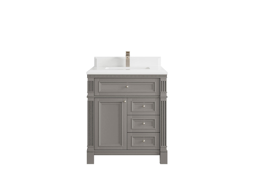 Paris 30 in. W x 22 in. D Single Sink Bathroom Vanity - Willow Bath and Vanity