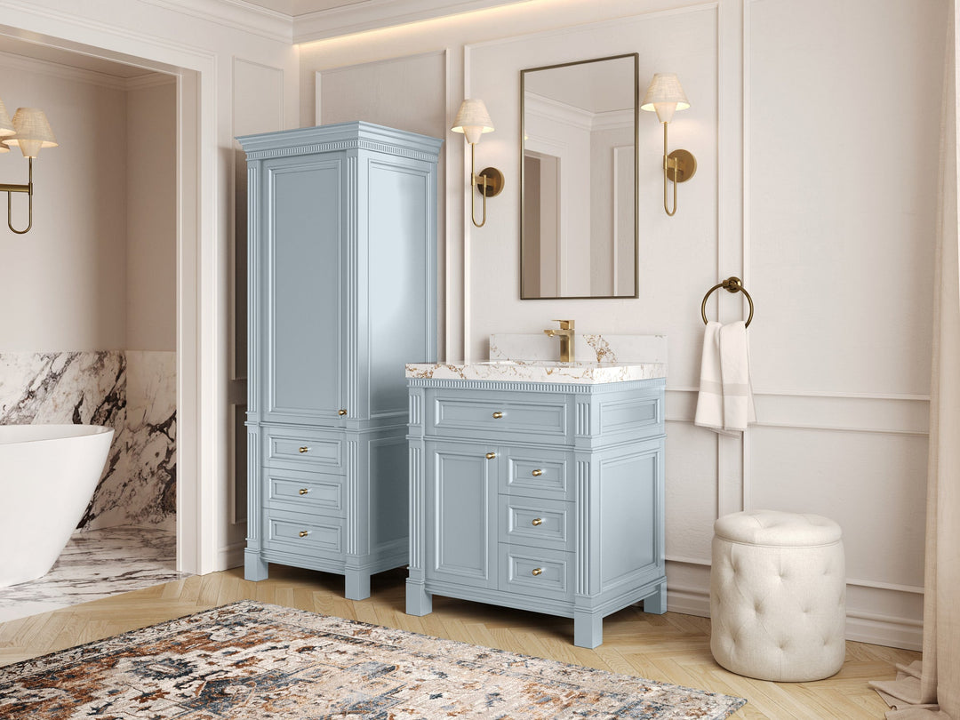Paris 30 in. W x 22 in. D Single Sink Bathroom Vanity - Willow Bath and Vanity