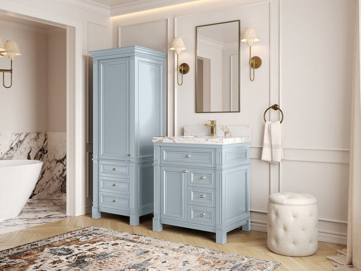 Paris 30 in. W x 22 in. D Single Sink Bathroom Vanity - photo 2