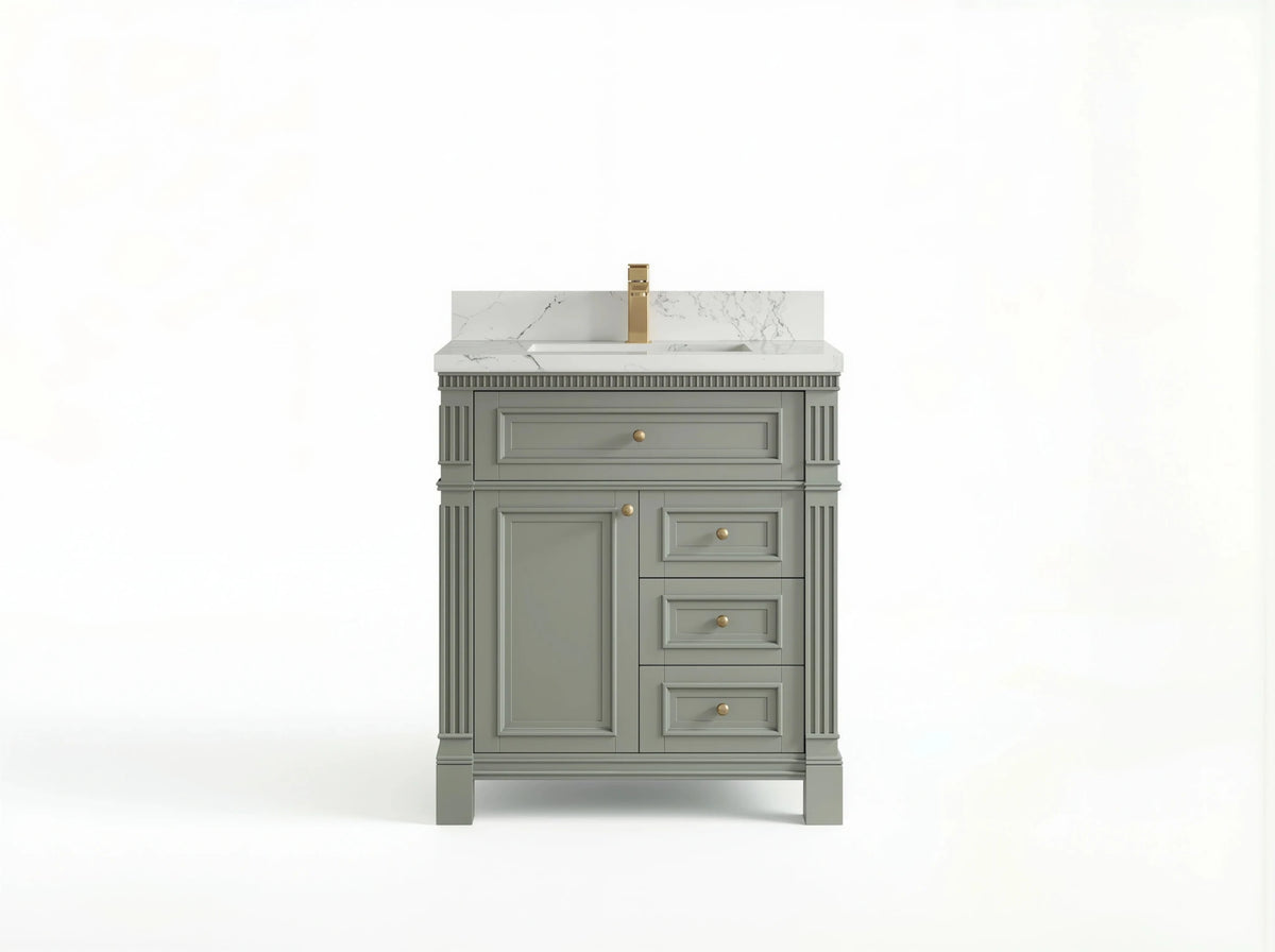 Paris 30 in. W x 22 in. D Single Sink Bathroom Vanity - Willow Bath and Vanity