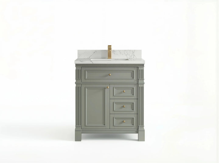 Paris 30 in. W x 22 in. D Single Sink Bathroom Vanity - photo 1