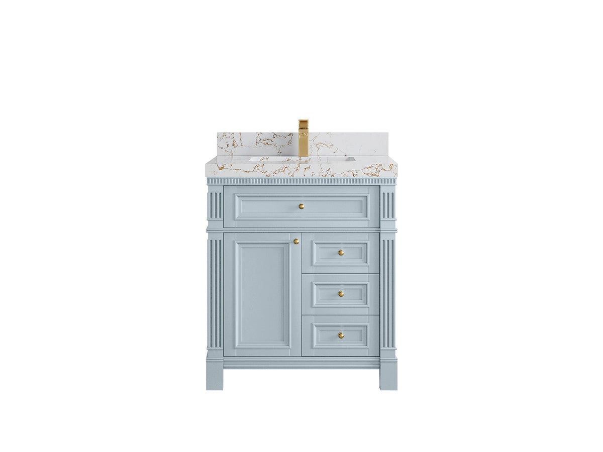 Paris 30 in. W x 22 in. D Single Sink Bathroom Vanity - Willow Bath and Vanity
