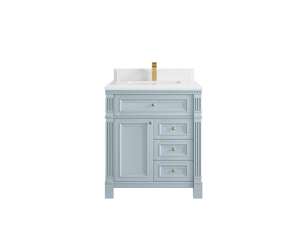 Paris 30 in. W x 22 in. D Single Sink Bathroom Vanity - Willow Bath and Vanity