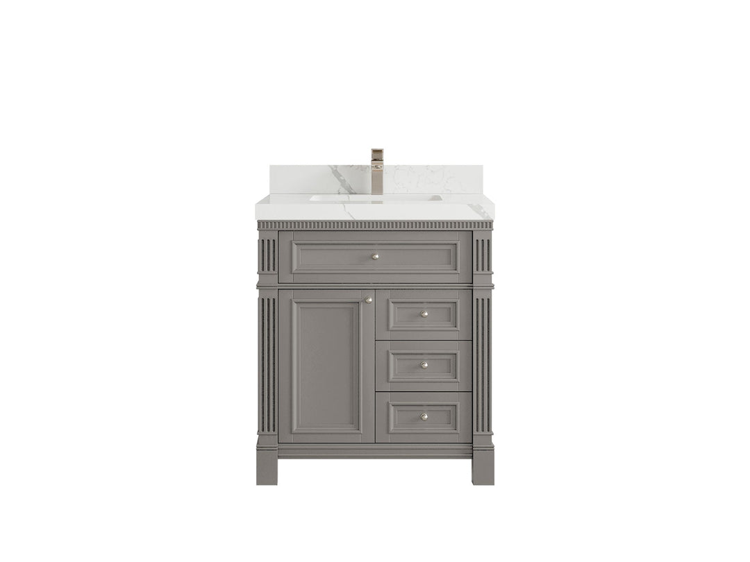 Paris 30 in. W x 22 in. D Single Sink Bathroom Vanity - Willow Bath and Vanity