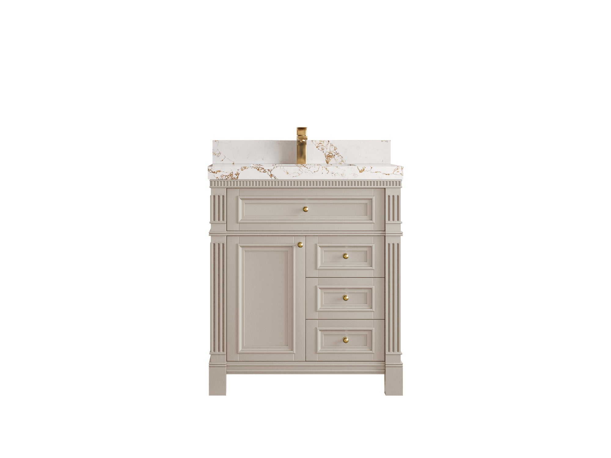 Paris 30 in. W x 22 in. D Single Sink Bathroom Vanity - Willow Bath and Vanity