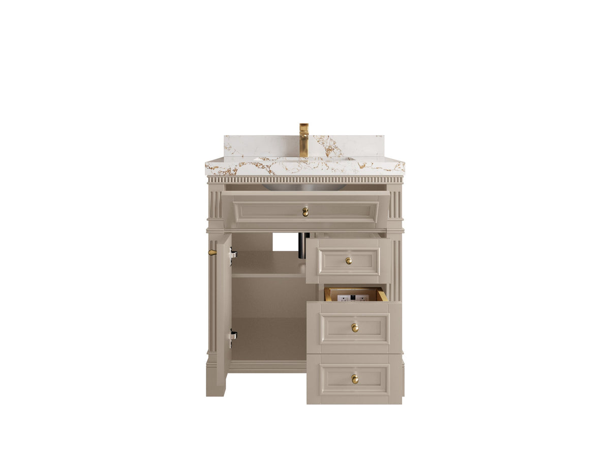 Paris 30 in. W x 22 in. D Single Sink Bathroom Vanity - Willow Bath and Vanity