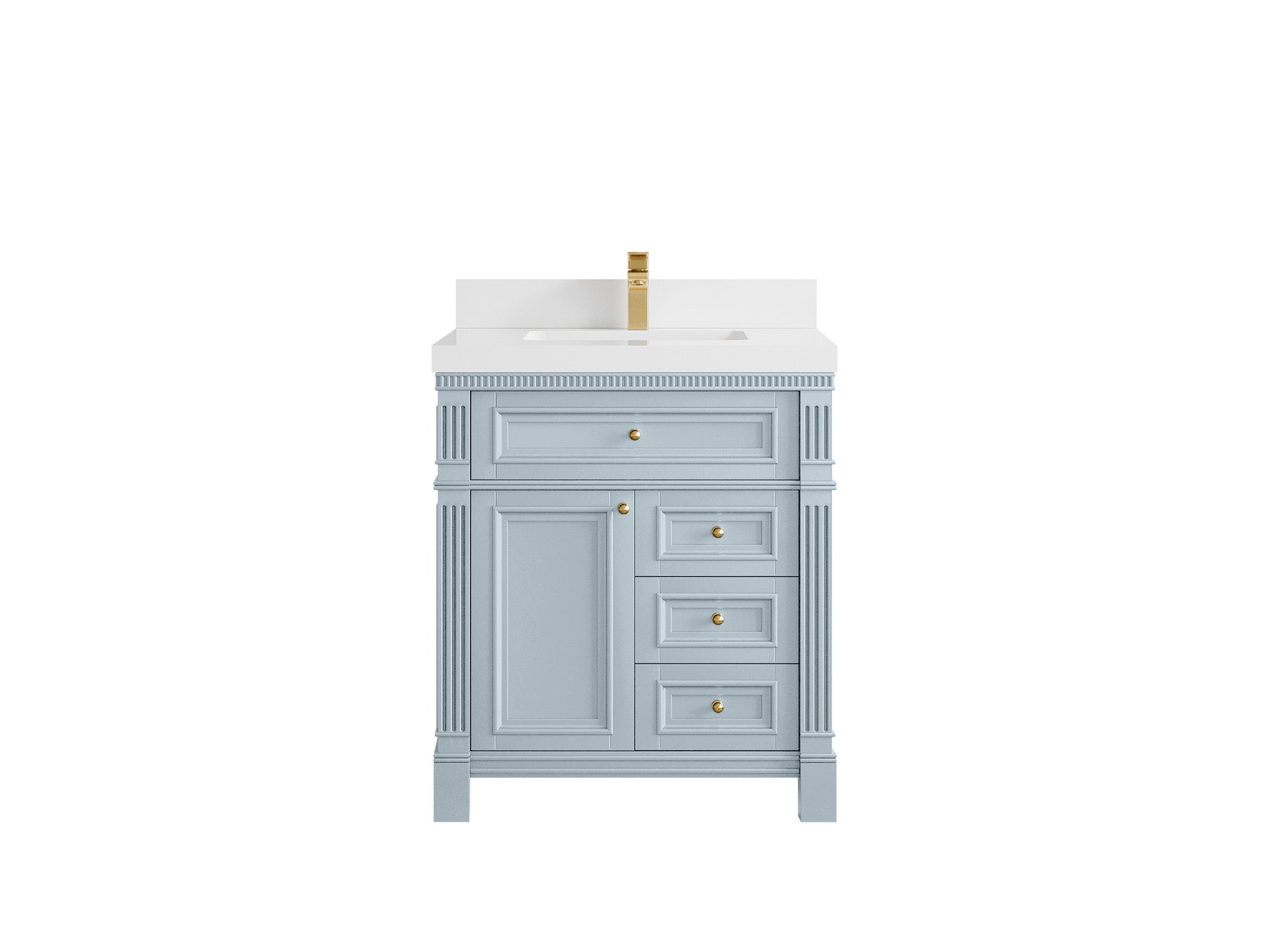 Paris 30 in. W x 22 in. D Single Sink Bathroom Vanity - Willow Bath and Vanity
