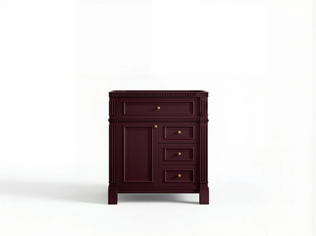 Paris 30 in. W x 22 in. D Single Sink Bathroom Vanity | 
              
                Burgundy
                
                  
             - PRS_BGD_CA_BK_30 - photo №20