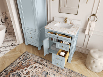 Paris 30 in. W x 22 in. D Single Sink Bathroom Vanity - Willow Bath and Vanity