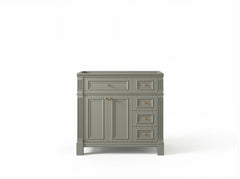 Paris 36 in. W x 22 in. D Bathroom Vanity with Center Sink - photo 34