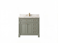 Paris 36 in. W x 22 in. D Bathroom Vanity with Center Sink - photo 1