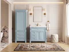 Paris 36 in. W x 22 in. D Center Sink Bathroom Vanity - photo 4