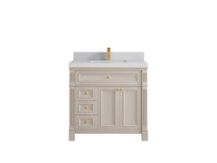 Paris 36 in. W x 22 in. D Center Sink Bathroom Vanity - photo 1