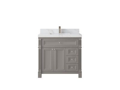 Paris 36 in. W x 22 in. D Center Sink Bathroom Vanity - Willow Bath and Vanity
