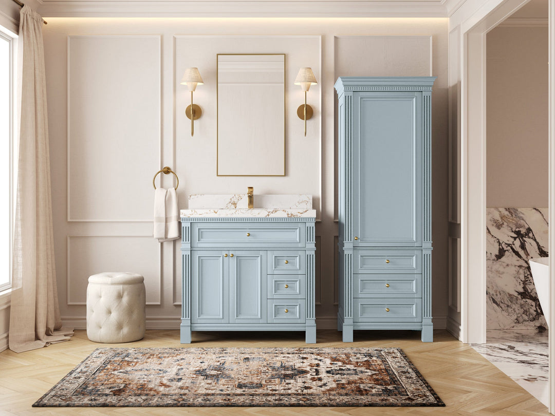 Paris 36 in. W x 22 in. D Center Sink Bathroom Vanity - Willow Bath and Vanity