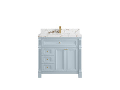 Paris 36 in. W x 22 in. D Center Sink Bathroom Vanity - photo 32