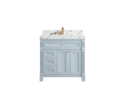 Paris 36 in. W x 22 in. D Center Sink Bathroom Vanity - Willow Bath and Vanity