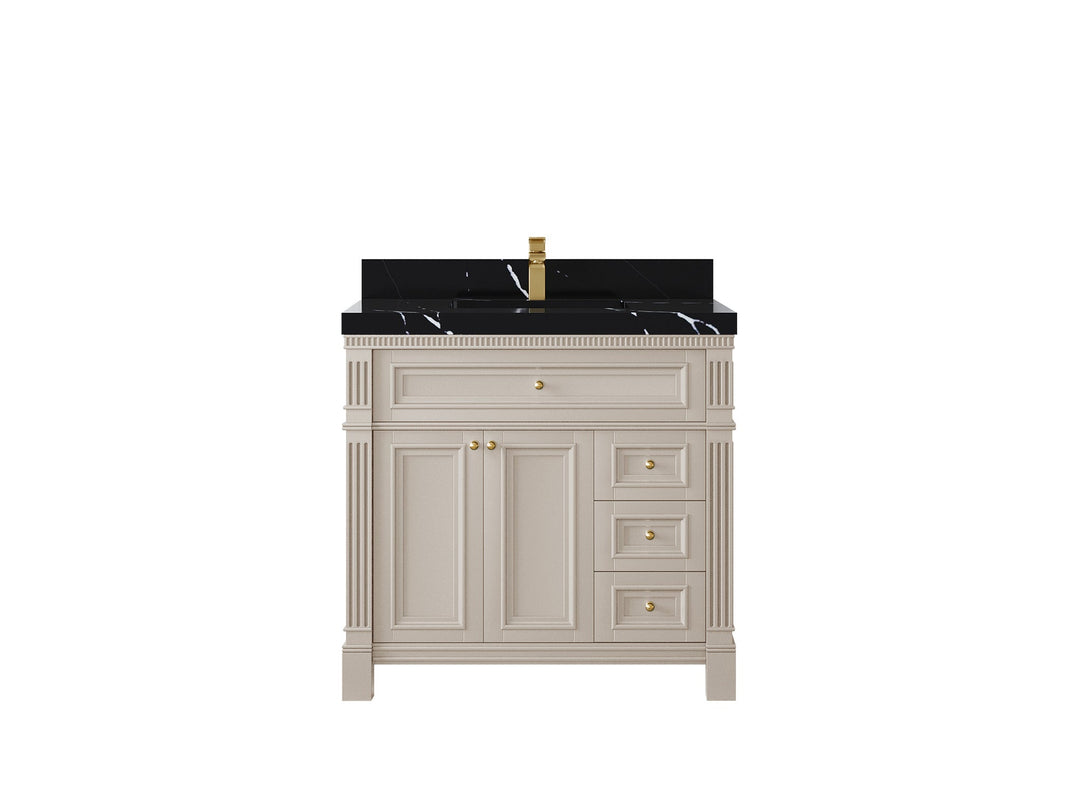 Paris 36 in. W x 22 in. D Center Sink Bathroom Vanity - Willow Bath and Vanity