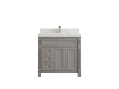 Paris 36 in. W x 22 in. D Center Sink Bathroom Vanity - photo 18