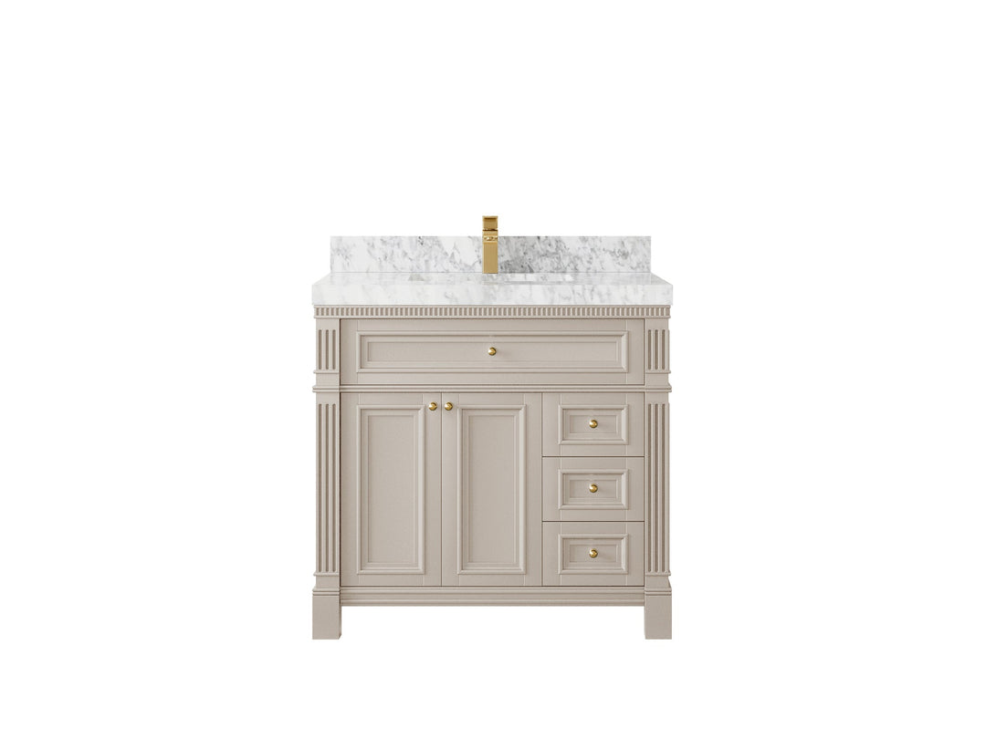 Paris 36 in. W x 22 in. D Center Sink Bathroom Vanity - Willow Bath and Vanity