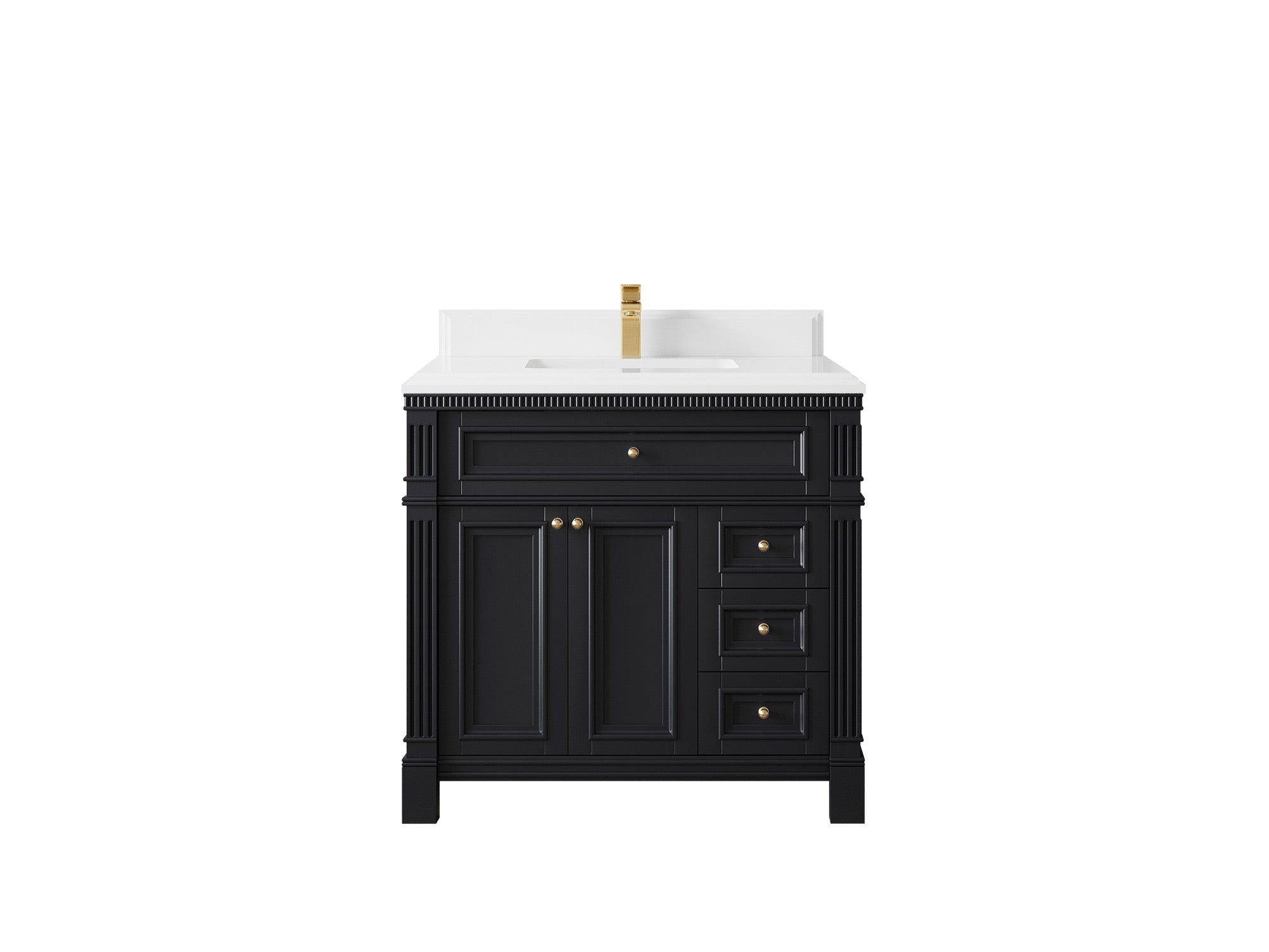 Paris 36 in. W x 22 in. D Center Sink Bathroom Vanity - Willow Bath and Vanity