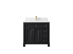 Paris 36 in. W x 22 in. D Bathroom Vanity with Center Sink - photo 28