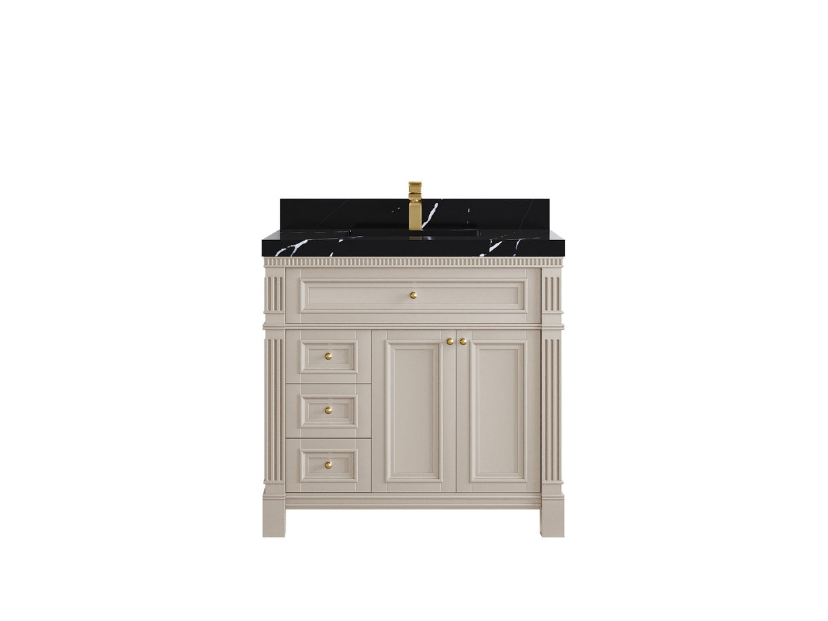 Paris 36 in. W x 22 in. D Center Sink Bathroom Vanity - Willow Bath and Vanity