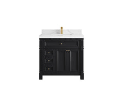 Paris 36 in. W x 22 in. D Center Sink Bathroom Vanity - photo 12