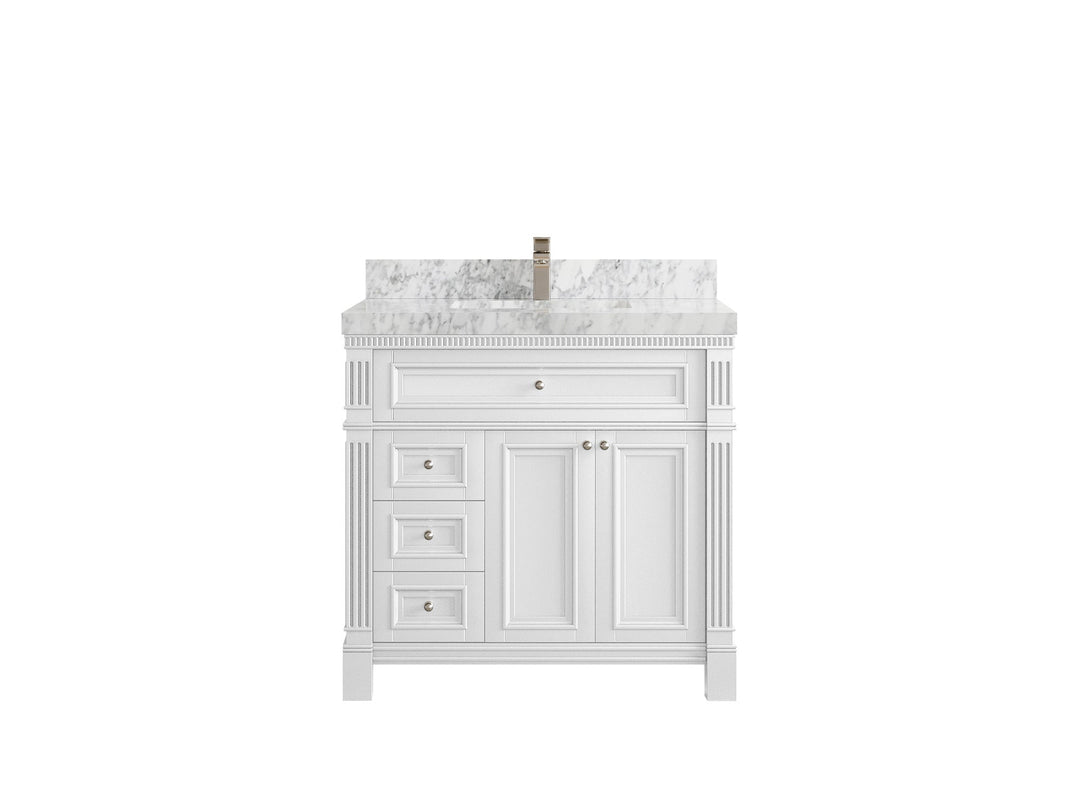 Paris 36 in. W x 22 in. D Center Sink Bathroom Vanity - Willow Bath and Vanity