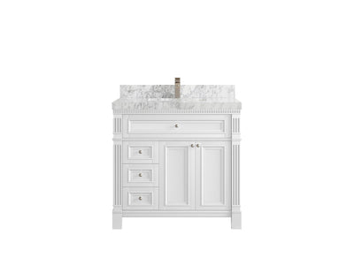 Paris 36 in. W x 22 in. D Center Sink Bathroom Vanity - Willow Bath and Vanity