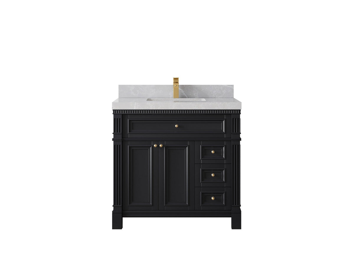 Paris 36 in. W x 22 in. D Center Sink Bathroom Vanity - Willow Bath and Vanity