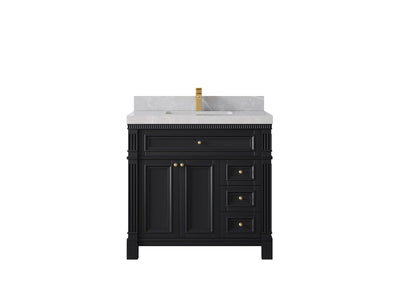Paris 36 in. W x 22 in. D Center Sink Bathroom Vanity - Willow Bath and Vanity