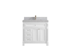 Paris 36 in. W x 22 in. D Center Sink Bathroom Vanity - photo 32