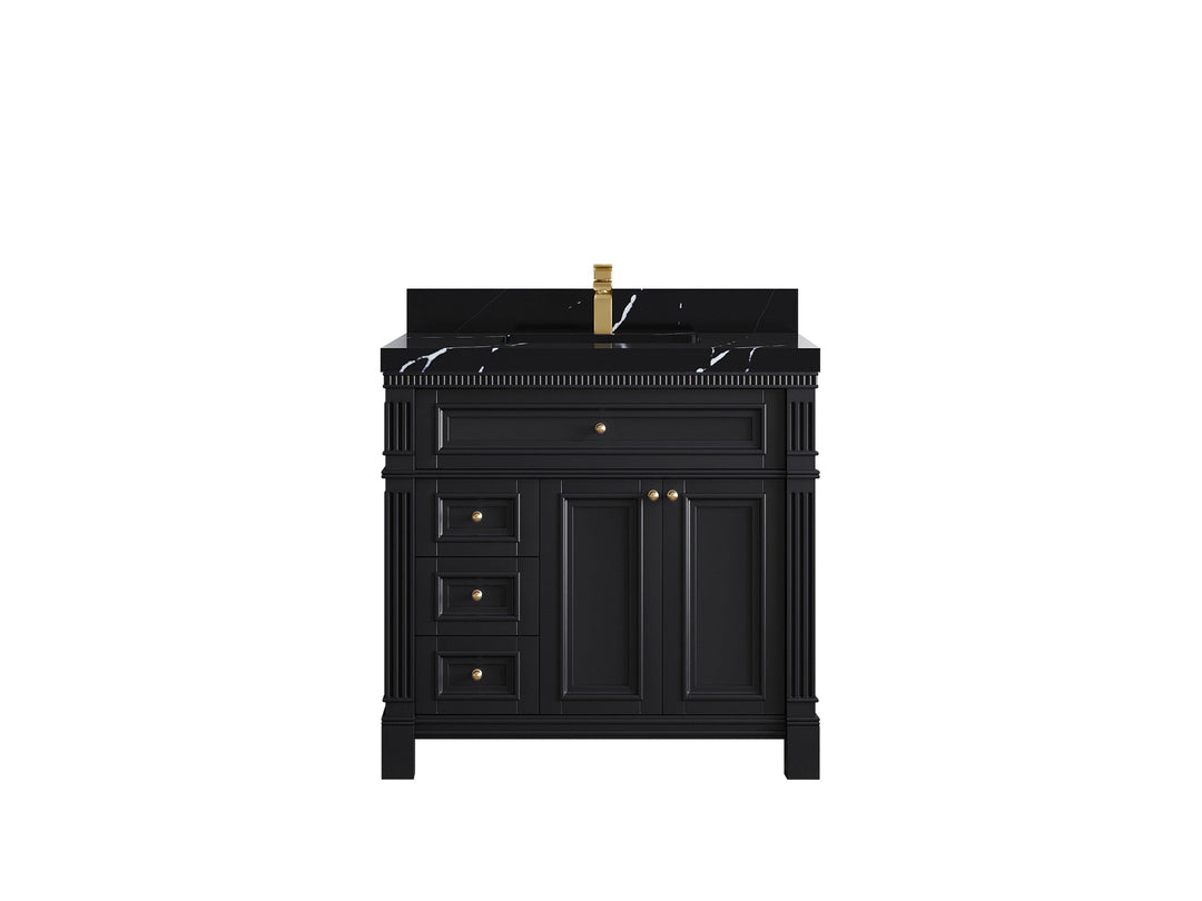 Paris 36 in. W x 22 in. D Center Sink Bathroom Vanity - Willow Bath and Vanity