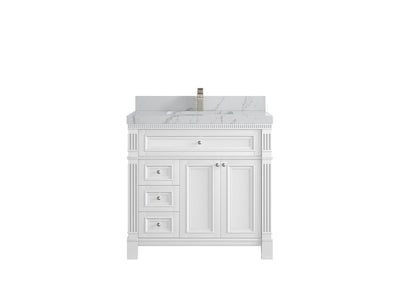 Paris 36 in. W x 22 in. D Center Sink Bathroom Vanity - Willow Bath and Vanity