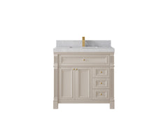 Paris 36 in. W x 22 in. D Bathroom Vanity with Center Sink - photo 32