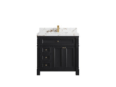 Paris 36 in. W x 22 in. D Center Sink Bathroom Vanity - photo 36