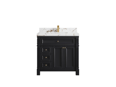 Paris 36 in. W x 22 in. D Center Sink Bathroom Vanity - Willow Bath and Vanity