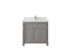 Paris 36 in. W x 22 in. D Bathroom Vanity with Center Sink - photo 29