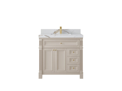 Paris 36 in. W x 22 in. D Center Sink Bathroom Vanity - Willow Bath and Vanity