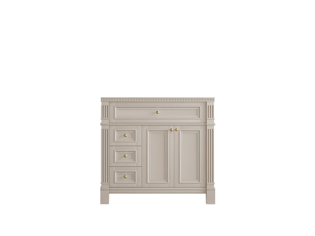 Paris 36 in. W x 22 in. D Center Sink Bathroom Vanity - Willow Bath and Vanity