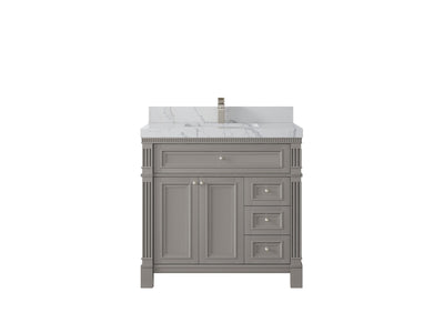 Paris 36 in. W x 22 in. D Center Sink Bathroom Vanity - Willow Bath and Vanity
