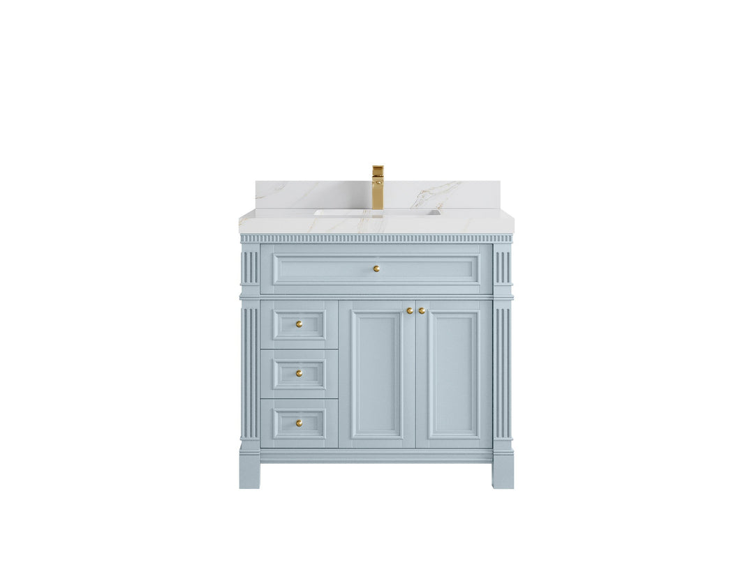 Paris 36 in. W x 22 in. D Center Sink Bathroom Vanity - Willow Bath and Vanity