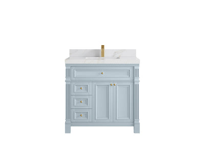 Paris 36 in. W x 22 in. D Center Sink Bathroom Vanity - Willow Bath and Vanity