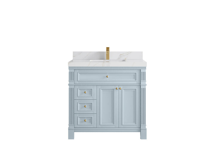 Paris 36 in. W x 22 in. D Center Sink Bathroom Vanity - photo 18