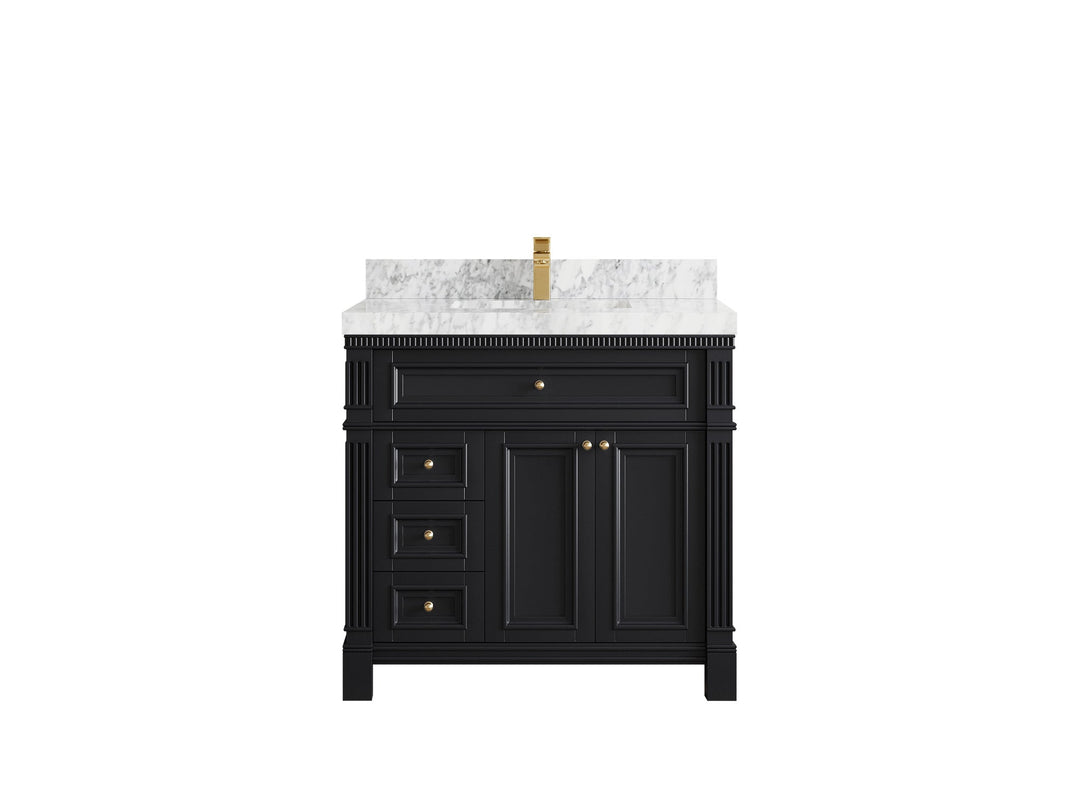 Paris 36 in. W x 22 in. D Center Sink Bathroom Vanity - Willow Bath and Vanity
