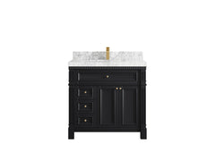Paris 36 in. W x 22 in. D Center Sink Bathroom Vanity - photo 22