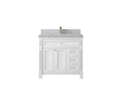 Paris 36 in. W x 22 in. D Center Sink Bathroom Vanity - Willow Bath and Vanity