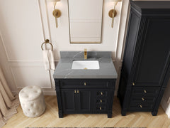 Paris 36 in. W x 22 in. D Bathroom Vanity with Center Sink - photo 33