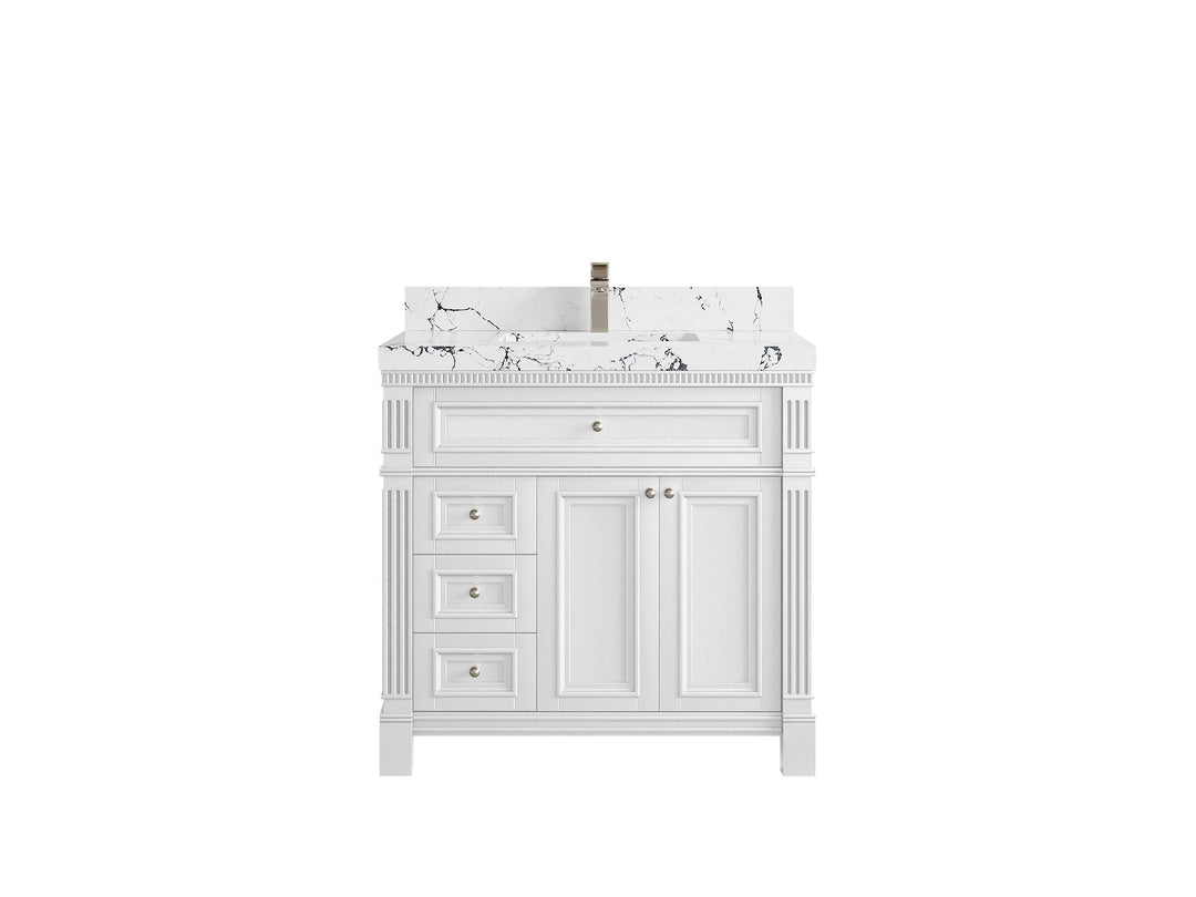Paris 36 in. W x 22 in. D Center Sink Bathroom Vanity - Willow Bath and Vanity